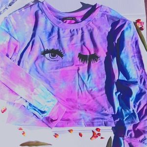 Brand New!!Eyes Graphic Tie Dye Tee